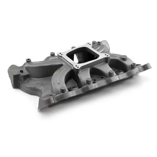 Ford 302 351C Cleveland 3V ( 4V w/ Tongues ) MidRise Intake Manifold [Satin]