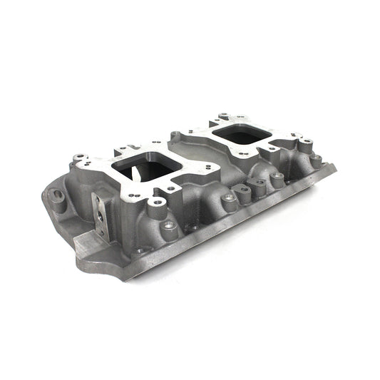 Ford BBF 429 460 Cobra Jet Ports MidRise Twin Intake Manifold [Satin]