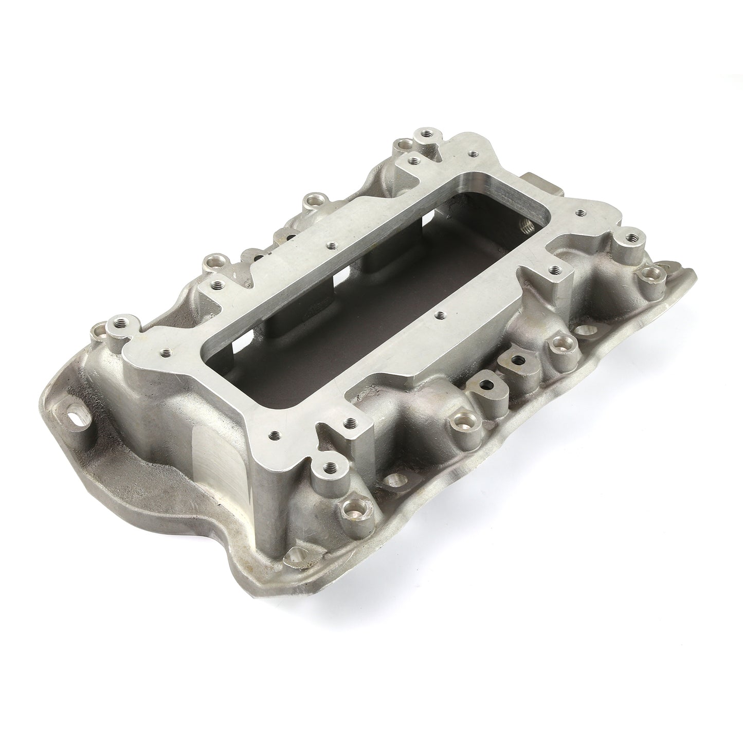 Ford 302 351C Cleveland 3V (4V w/Tongues) MidRise Open Intake Manifold [Satin]
