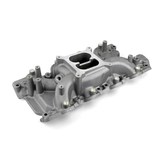 Ford SB 260 289 302 Windsor 4V Heads (302 Boss) MidRise Intake Manifold [Satin]