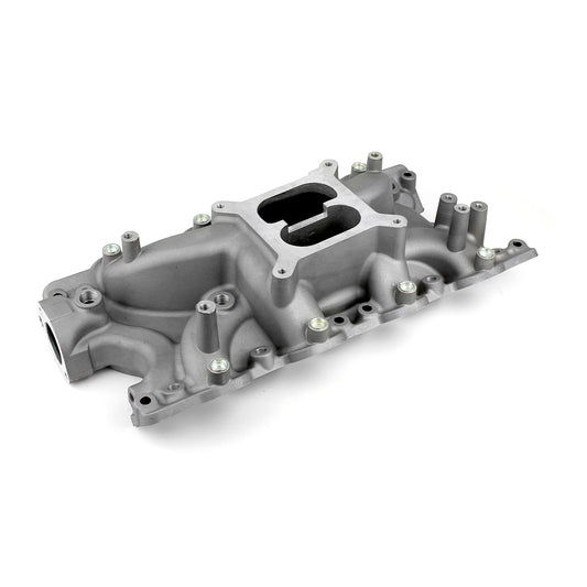 Ford SB 260 289 302 Windsor 4V Heads (302 Boss) MidRise Intake Manifold [Satin]