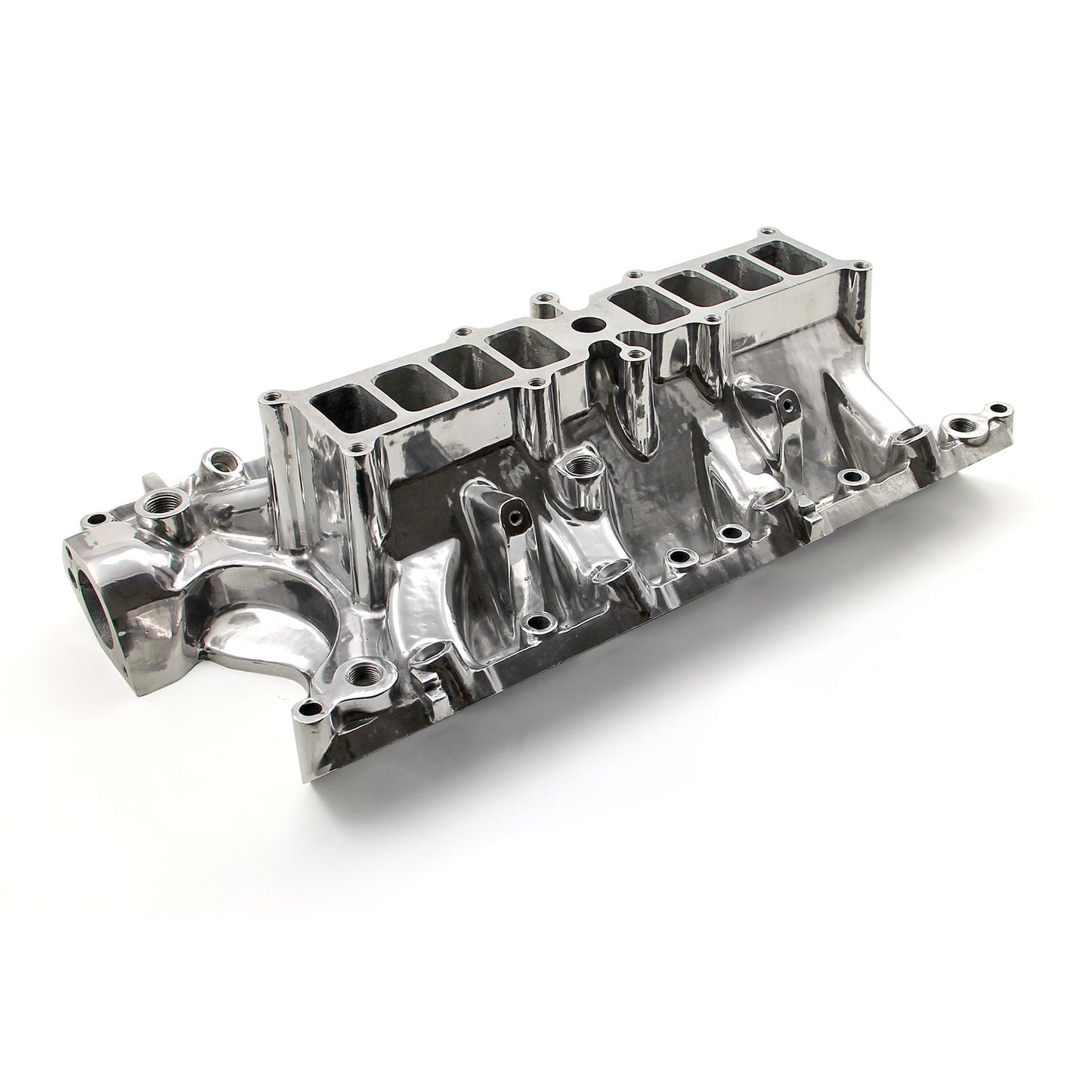 Base de colector de admisión calificador Ford 351W EFI 1986-93, pulida únicamente