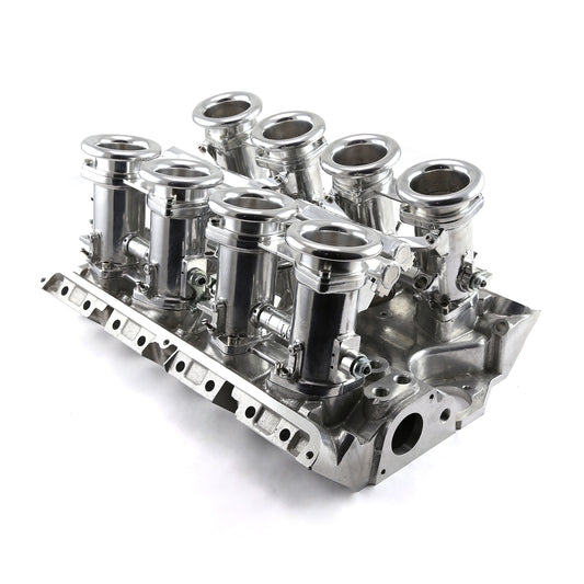 Ford FE 390 427 428 Downdraft EFI Stack Intake Manifold System Complete Polished