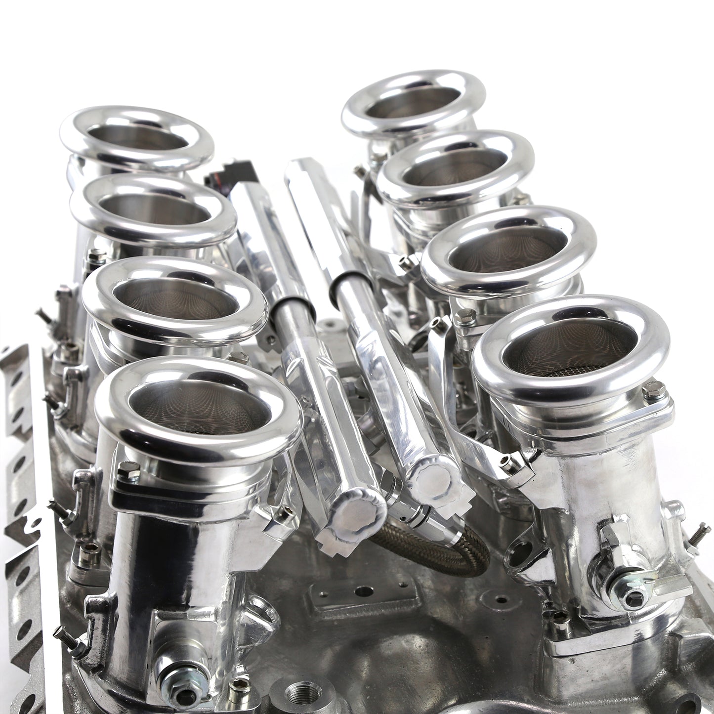 Ford FE 390 427 428 Downdraft EFI Stack Intake Manifold System Complete Polished
