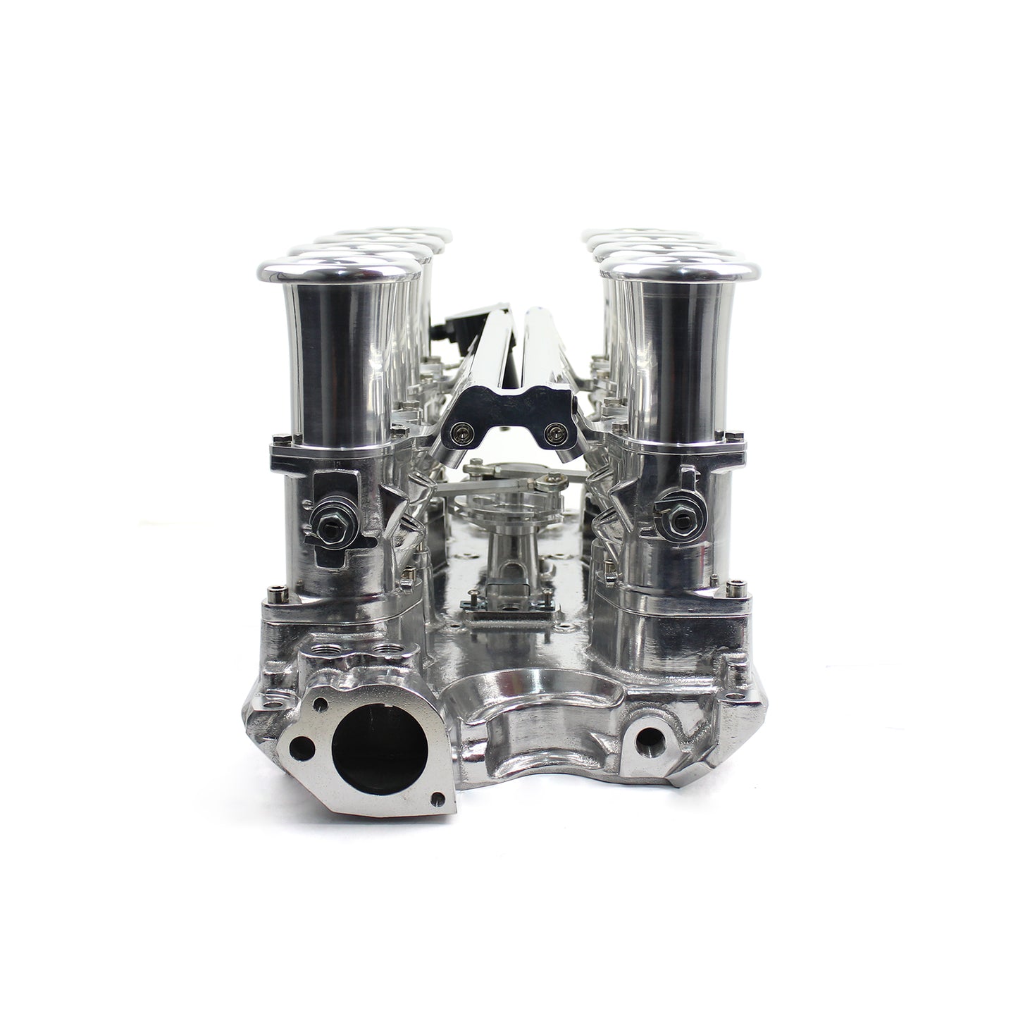 Sistema de colector de admisión EFI de 8 columnas y corriente descendente para Ford 351W Windsor, completamente pulido