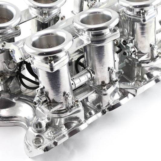 Sistema de inyección de combustible Ford BB 460 Downdraft + FiTech Ultra EFI [Pulido]