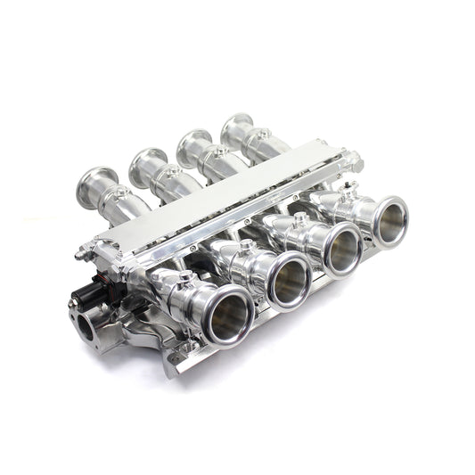 Ford 351W Windsor Sidedraft 8 Stack EFI Intake Manifold System Complete Polished