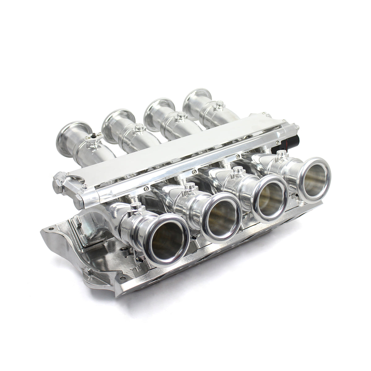 Sistema de admisión EFI de 8 pilas y colector lateral para Ford 351W Windsor, pulido completo