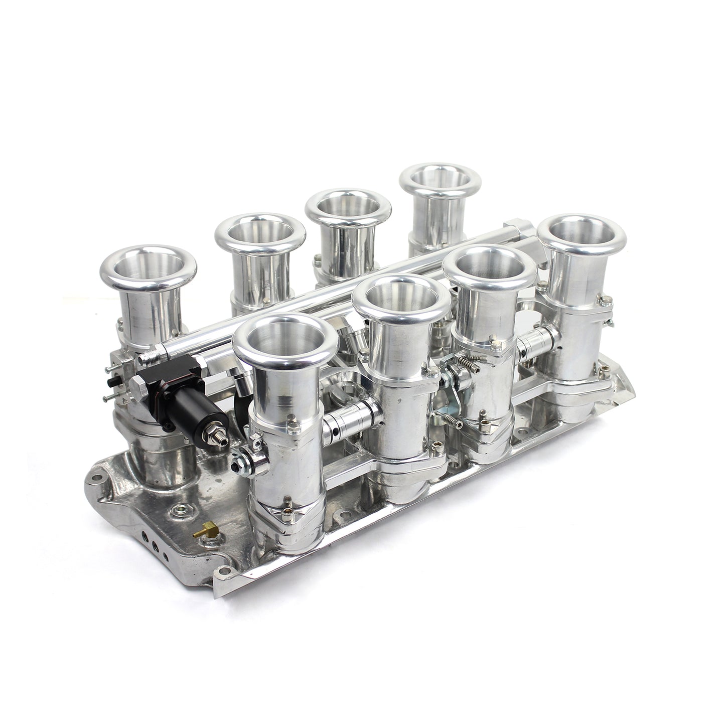 Sistema de colector de admisión de pila EFI de tiro descendente Ford SB 289 302 Windsor pulido