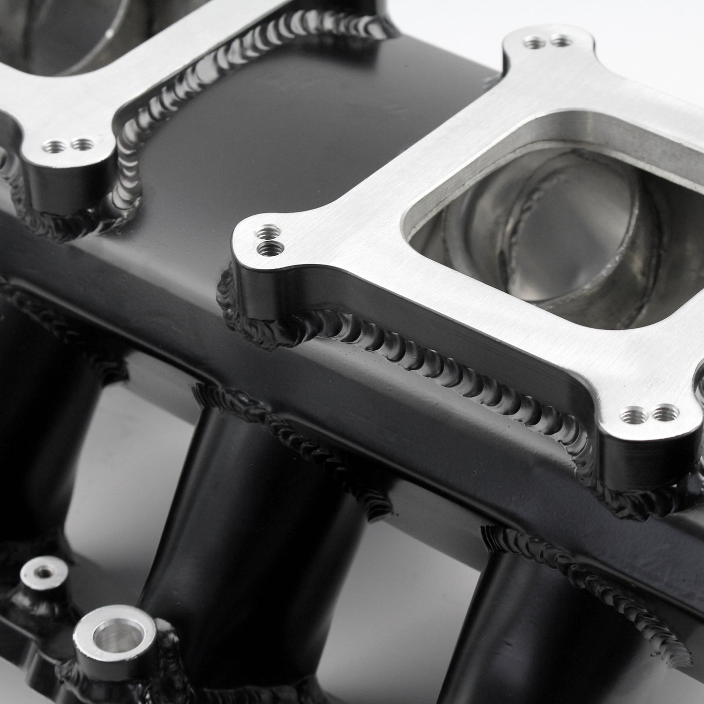 Colector de admisión de doble cuerpo de aceleración EFI fabricado para Chevy GM LS7, color negro