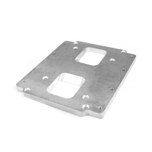 Ford 351C Cleveland Twin Carburettor Manifold to 6/71 Supercharger Adapter Plate Only