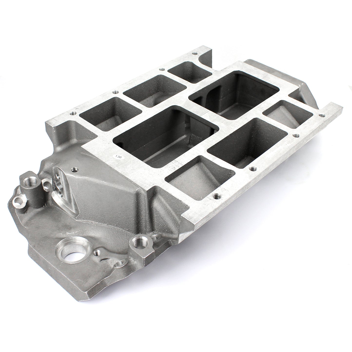Chevy BBC 454 6-71 8-71 Supercharger Aluminum Intake Manifold [Satin]