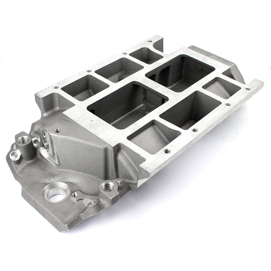Colector de admisión de aluminio para supercargador Chevy BBC 454 6-71 8-71 [satinado]