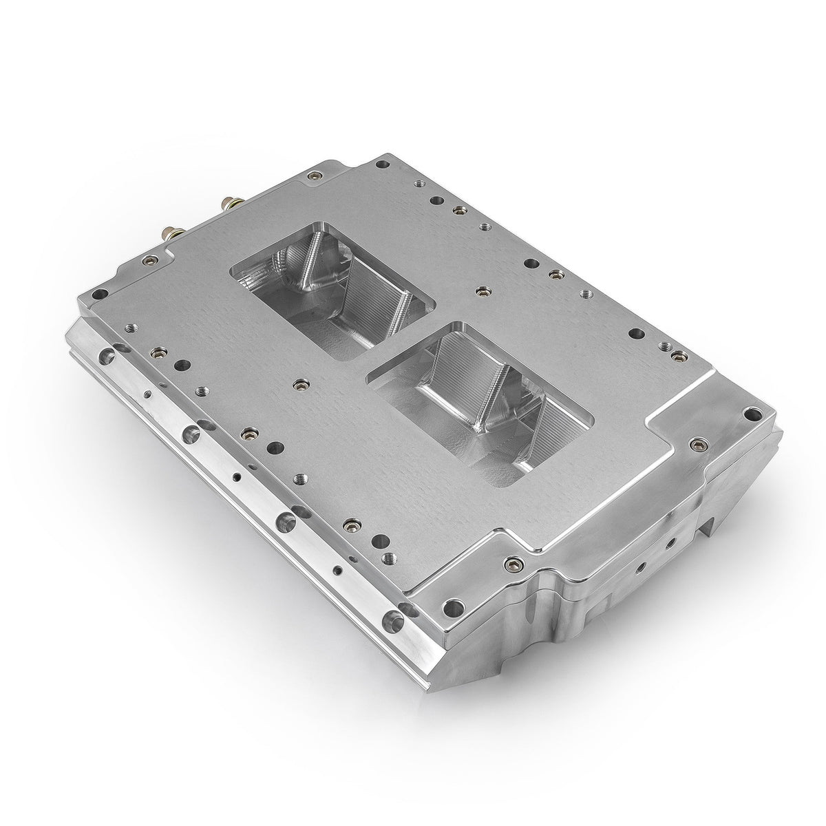 Colector de admisión de aluminio mecanizado CNC para supercargador Chevy GM LS7 6-71 8-71