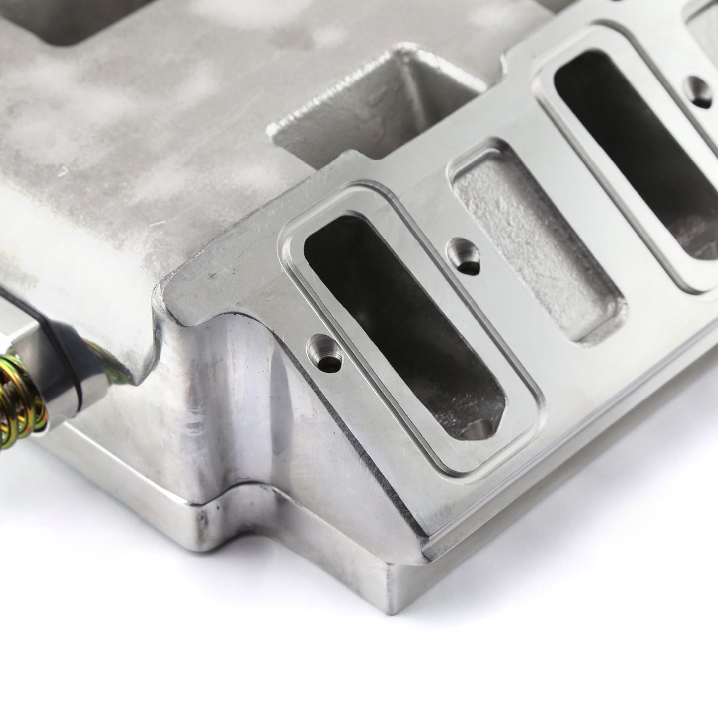 Colector de admisión de aluminio mecanizado CNC para supercargador Chevy GM LS1 LS2 LS6 6-71 8-71