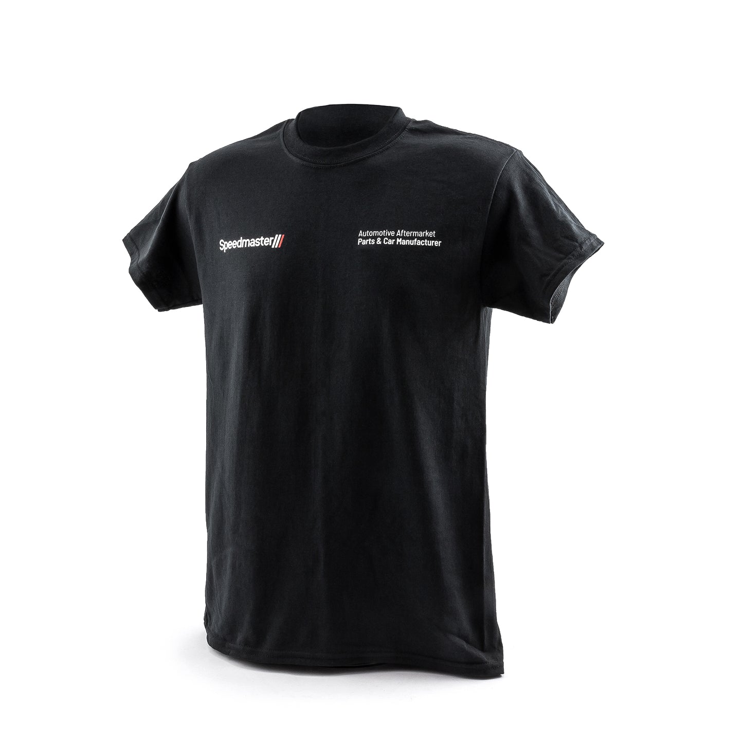 Camiseta de algodón negra del equipo Speedmaster