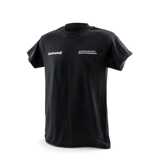 Camiseta de algodón negra del equipo Speedmaster