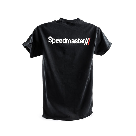 Camiseta de algodón negra del equipo Speedmaster