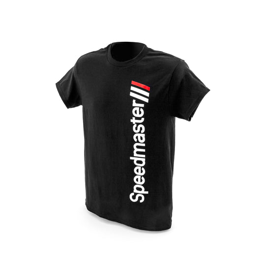 Camiseta de algodón negra Speedmaster Engine