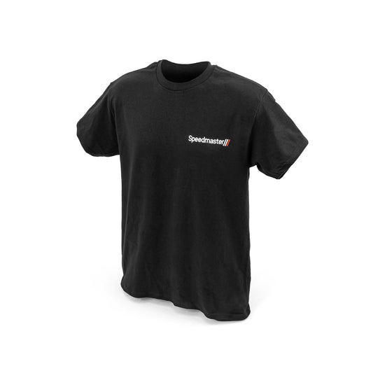 Camiseta de algodón negra legendaria del Speedmaster