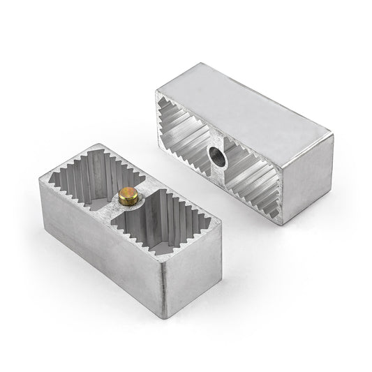 Kit de elevación y descenso de 2" con bloque de aluminio, pernos en U y herrajes