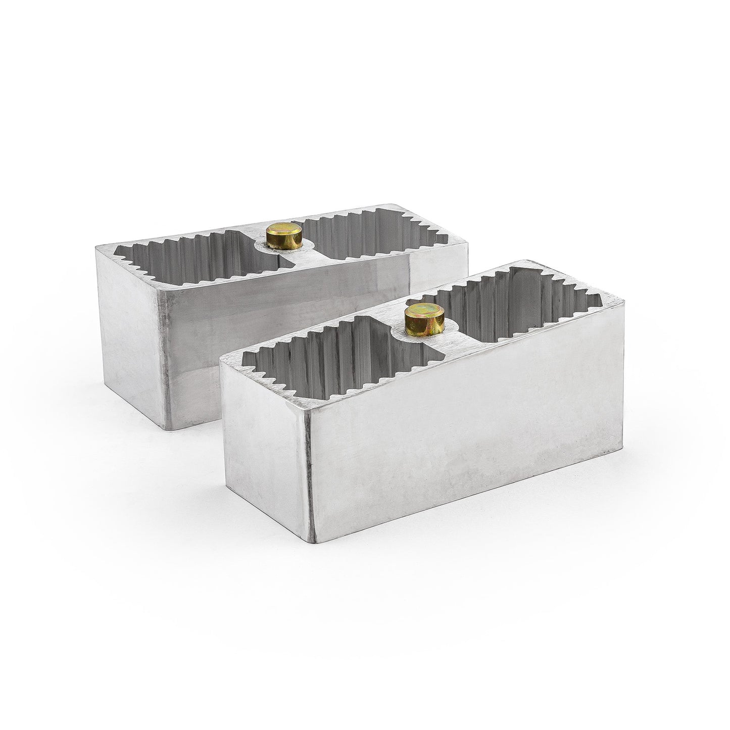 Kit de elevación y descenso de 2" con bloque de aluminio, pernos en U y herrajes