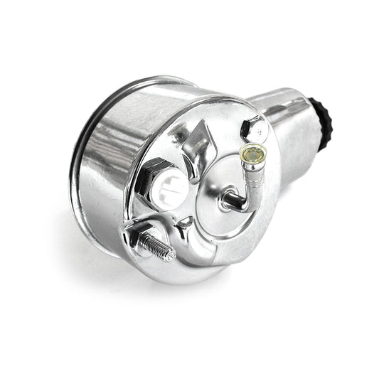 Bomba de dirección asistida cromada Saginaw para Chevy GM 1963-74 (chavetero incluido)