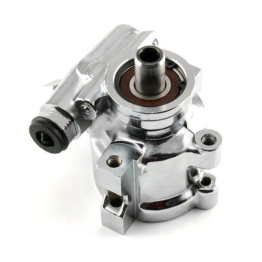 Bomba de dirección asistida con depósito remoto cromado para Chevy Gm 1980-01 Saginaw TC Tipo 2