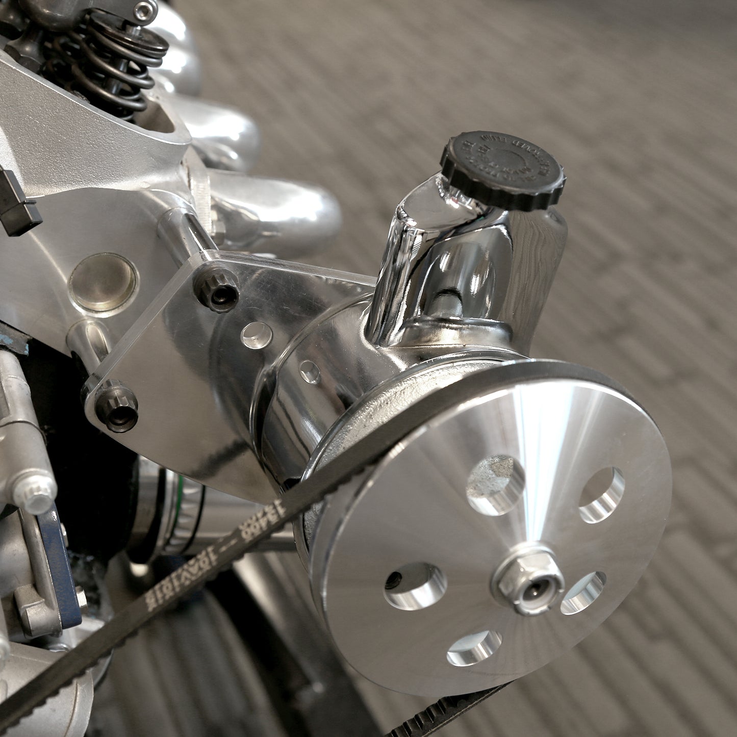 Bomba de dirección asistida Ford SB 289 302 Windsor, soporte y kit de polea de ranura en V