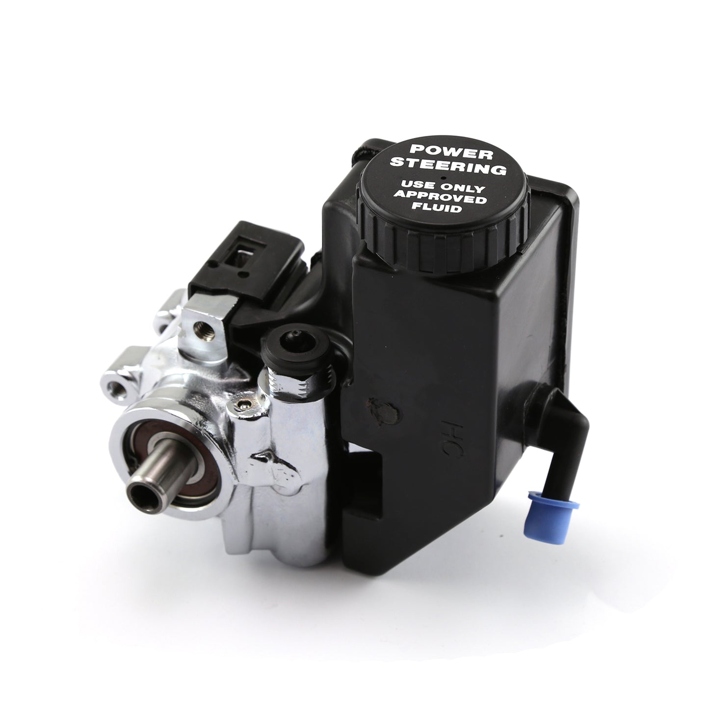 Chevy Gm 1980-01 Saginaw Tc Type 2 Power Steering Pump w/ Reservoir Chrome