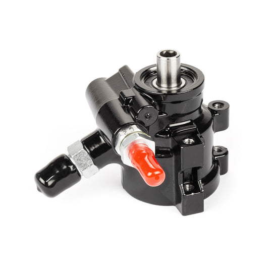 Bomba de dirección asistida con depósito remoto, color negro, para Chevy GM 1980-01 Saginaw TC Tipo 2