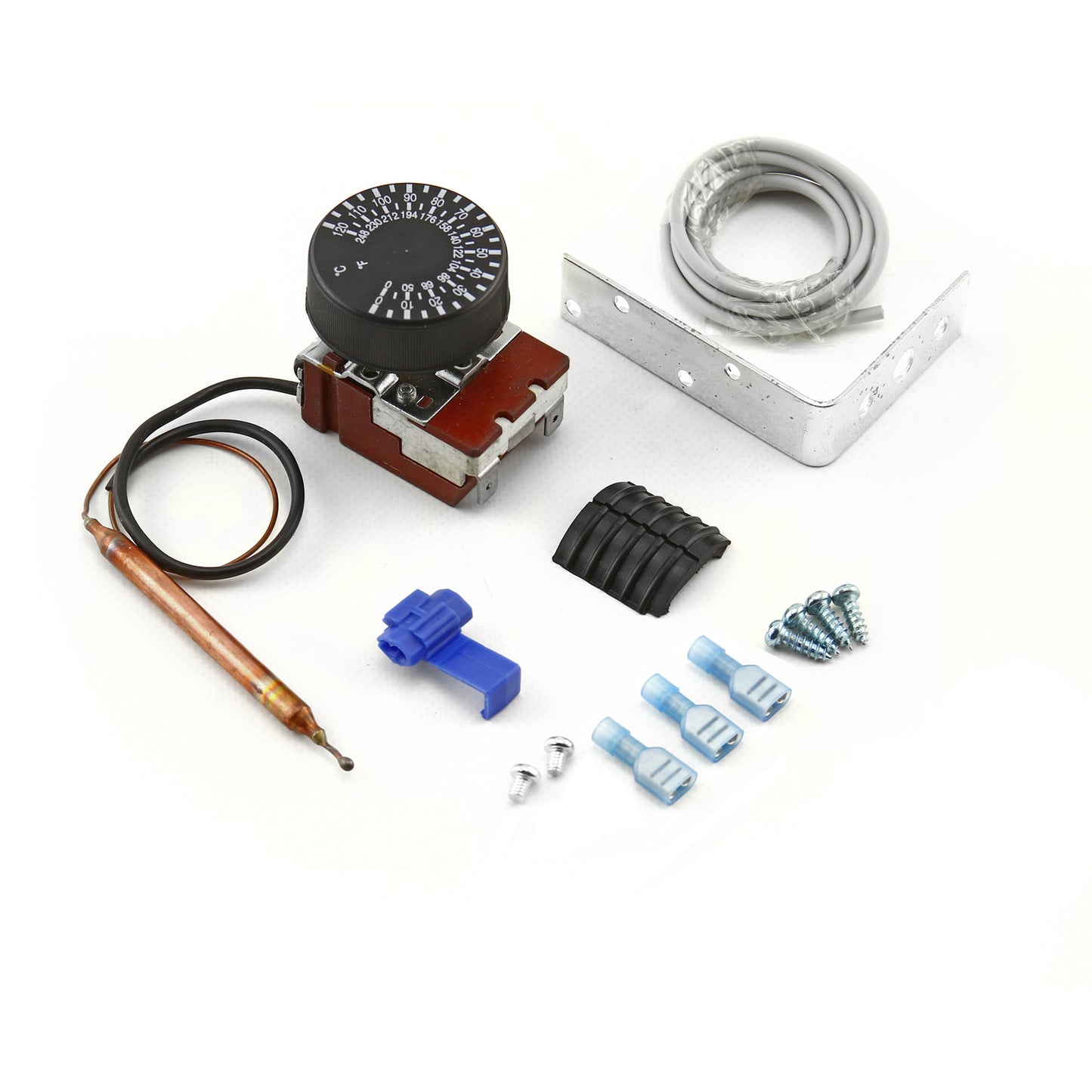 Kit de interruptor de ventilador eléctrico termoeléctrico universal ajustable de 12 V, 85-120 grados Celsius