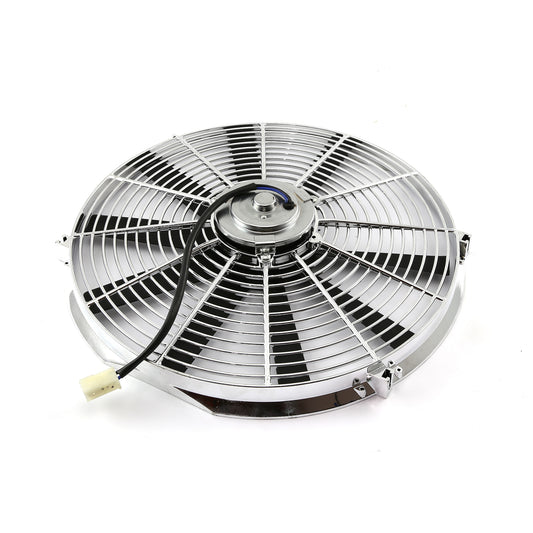 Ventilador térmico eléctrico reversible de 12 V y 16" cromado