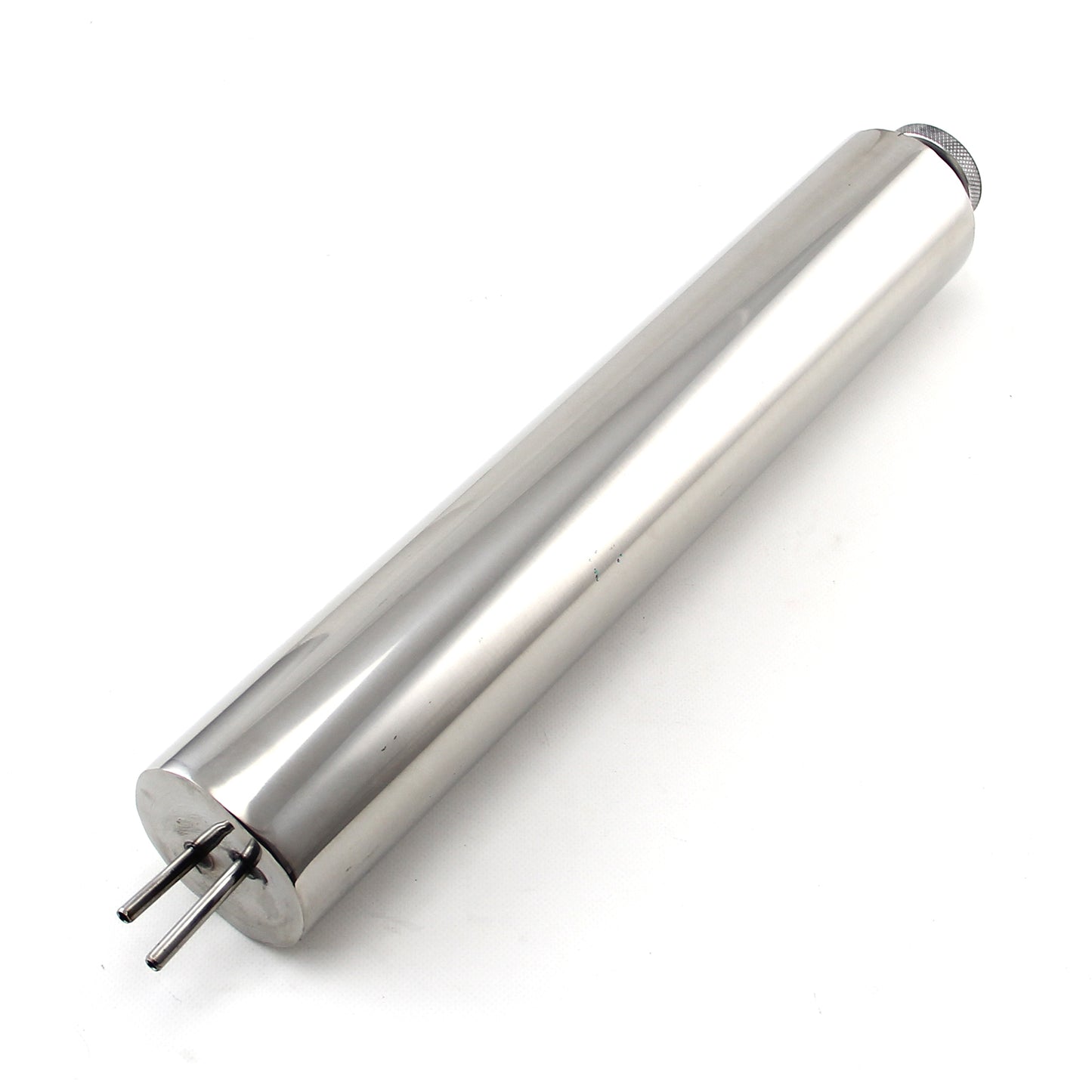 Tanque de desbordamiento de acero inoxidable de 3" x 18" con kit de soporte de montaje