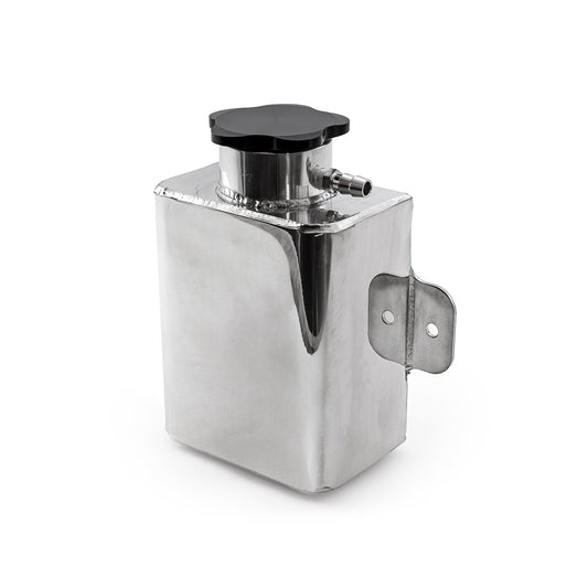 Tanque de expansión de refrigerante universal fabricado en aluminio pulido con cuello de palanquilla