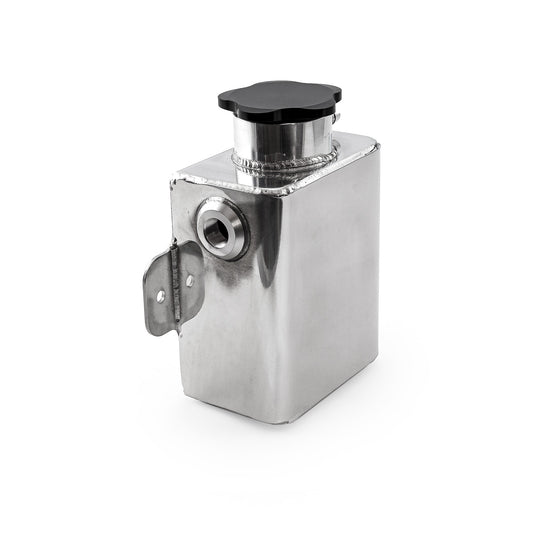 Tanque de expansión de refrigerante universal fabricado en aluminio pulido con cuello de palanquilla