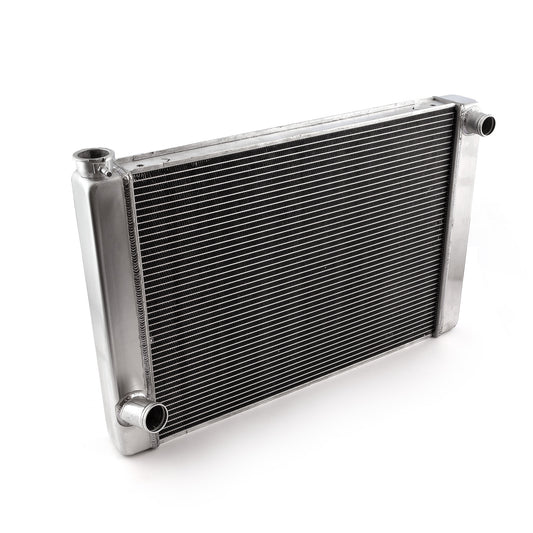Ford Mopar 29x19x2.2 Aluminum Radiator (TR-BL Outlets) W/O Drain Plug Satin