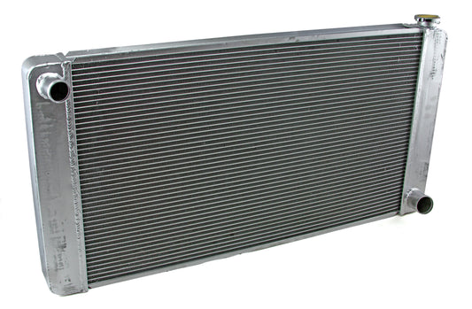 Gm Chevy 29x19x2.2 Aluminum Radiator (TL-BR O/Lets) Polished