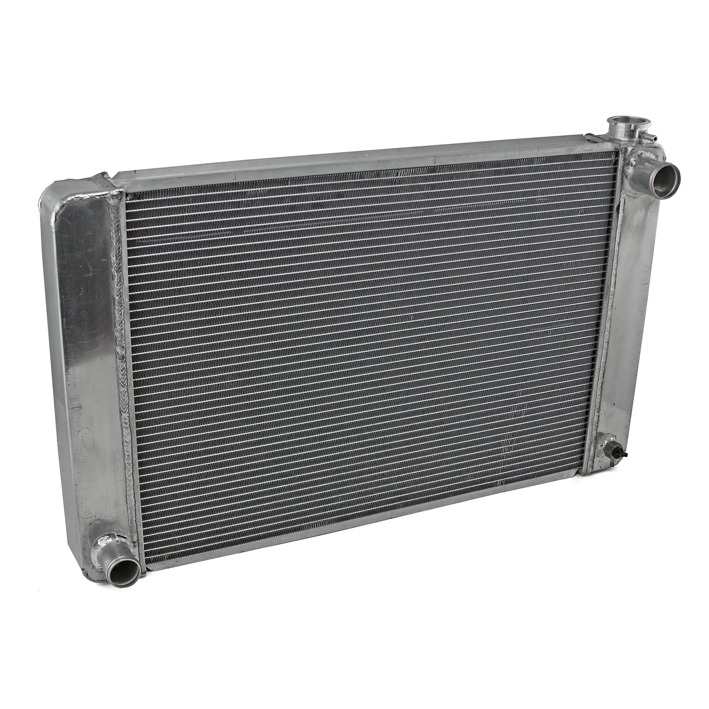 Radiador de aluminio Ford Mopar 26x19x2.2 (TR-BL O/L) satinado (WD/Plug)