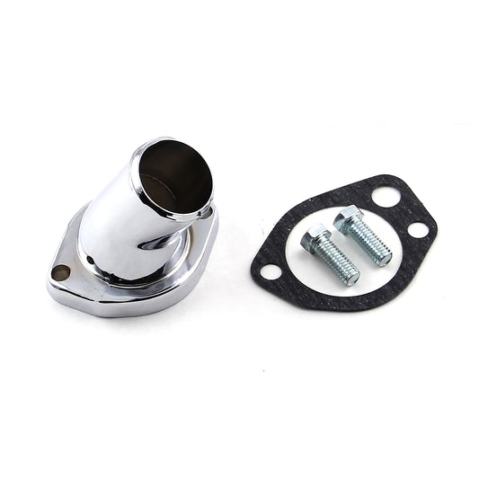 Ford SB 289 302 351 Windsor 1965-75 Carcasa del termostato Cuello de agua Cromado