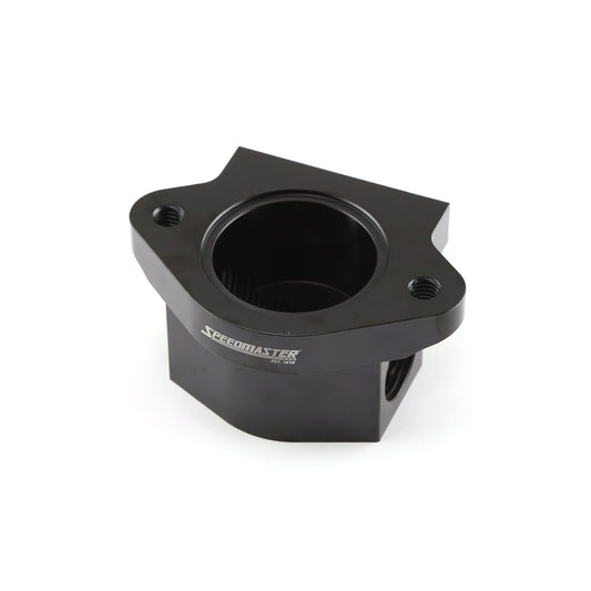 Termostato remoto de aluminio billet de 0 grados con cuello de agua, color negro
