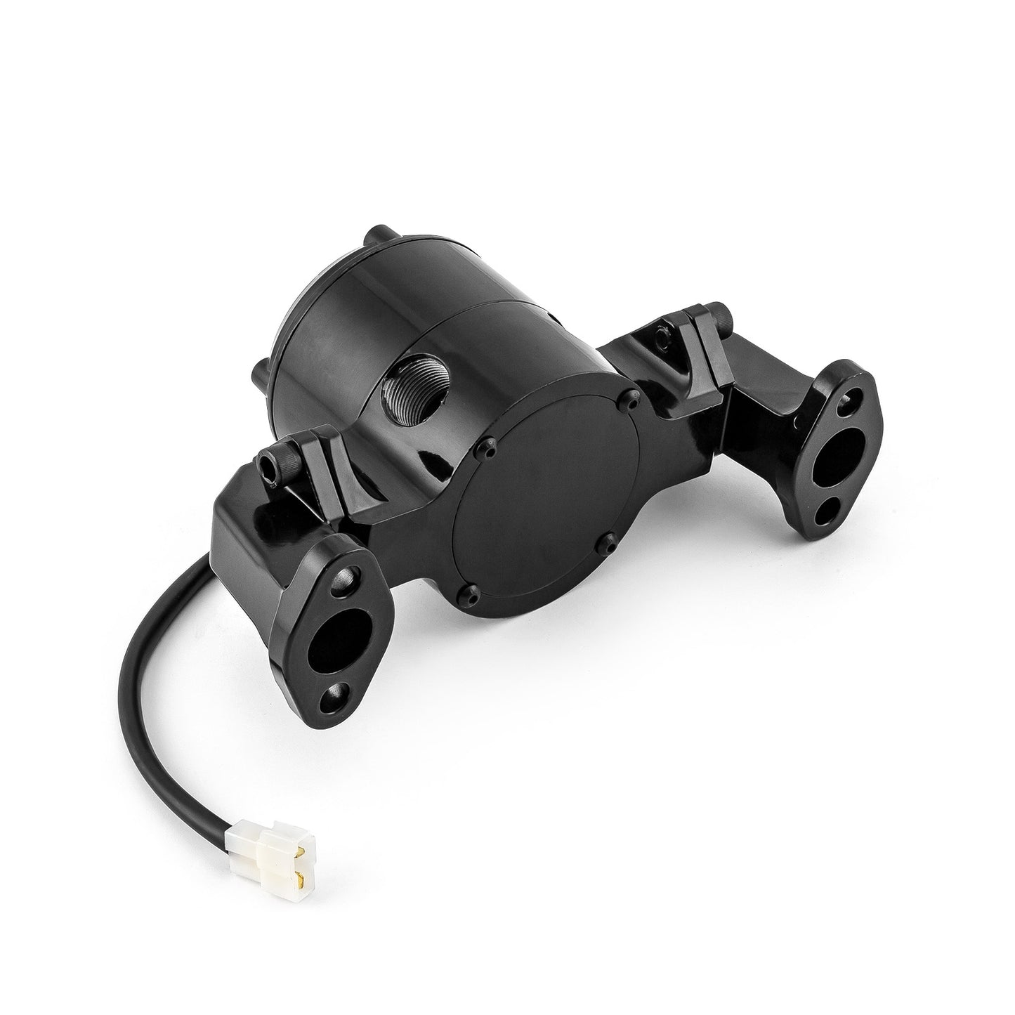Bomba de agua eléctrica Chevy SBC 350 de 35+ GPM [Recubrimiento en polvo negro]