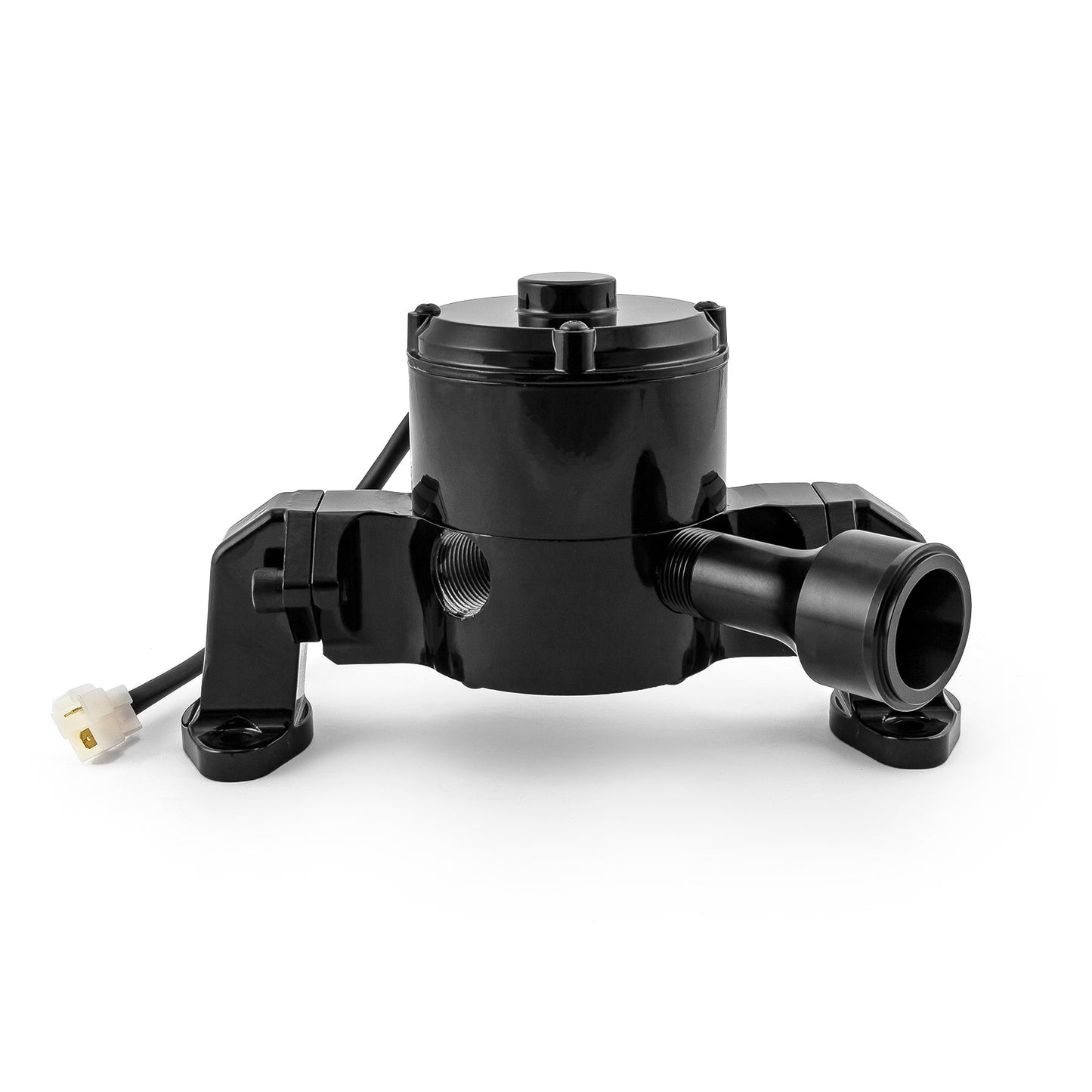Bomba de agua eléctrica Chevy SBC 350 de 35+ GPM [Recubrimiento en polvo negro]