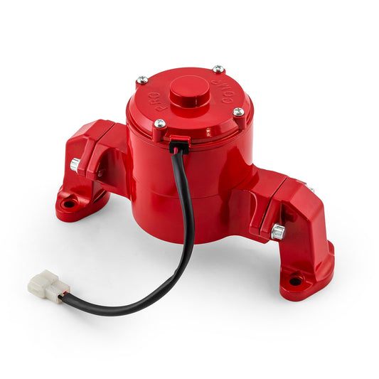 Bomba de agua eléctrica Chevy SBC 350 de 35+ Gpm [Revestimiento en polvo rojo]