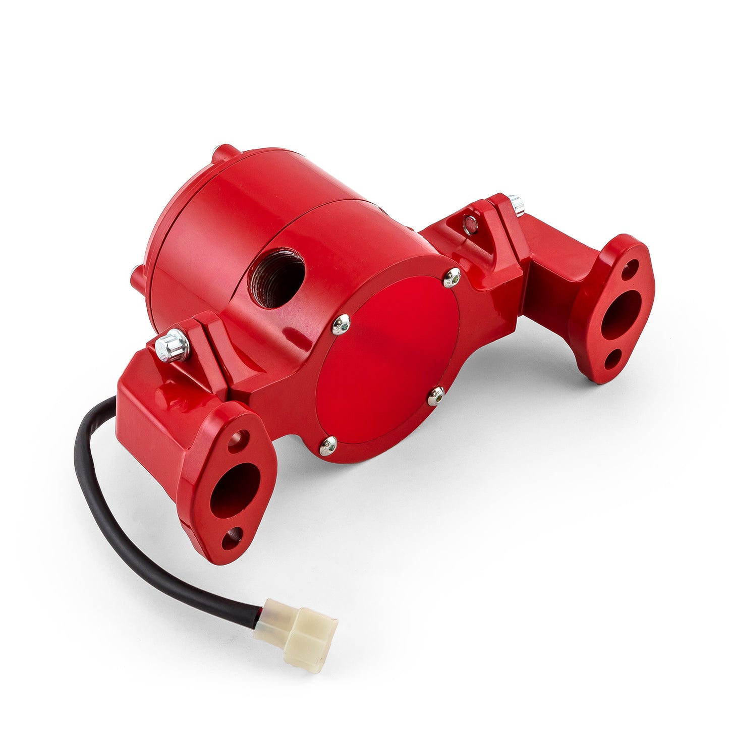 Bomba de agua eléctrica Chevy SBC 350 de 35+ Gpm [Revestimiento en polvo rojo]