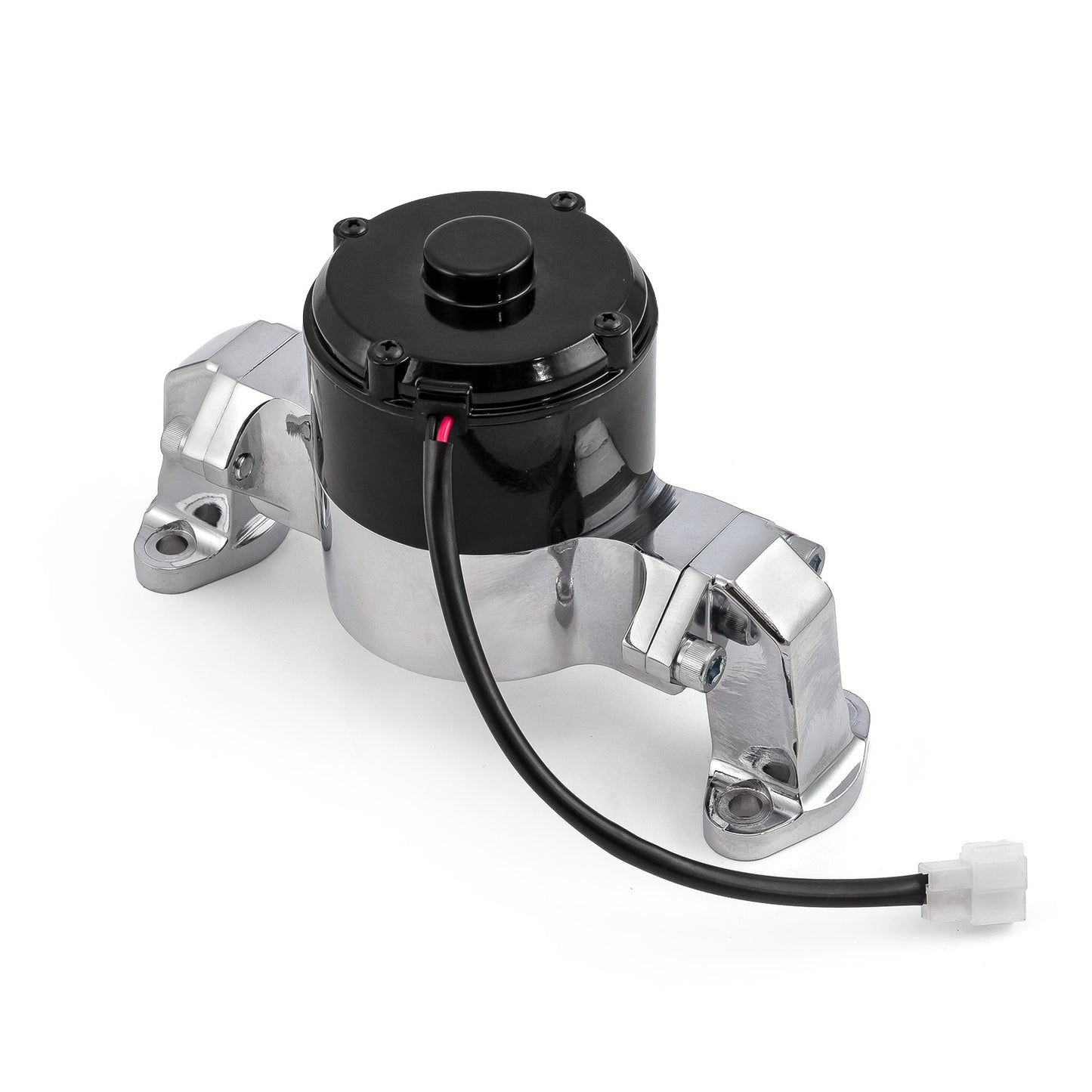 Bomba de agua eléctrica para Chevy SBC 350 (35+ GPM) [cromada]