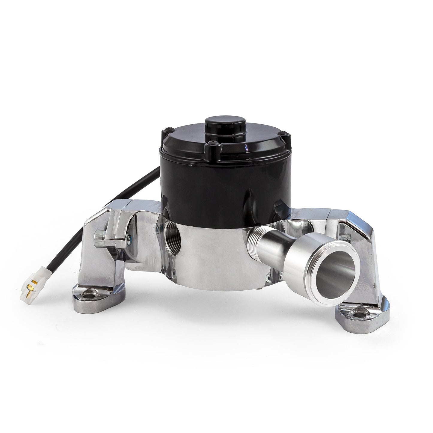 Bomba de agua eléctrica para Chevy SBC 350 (35+ GPM) [cromada]