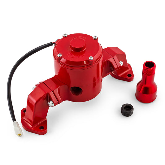 Bomba de agua eléctrica Chevy BBC 454 de 35+ Gpm [Revestimiento en polvo rojo]