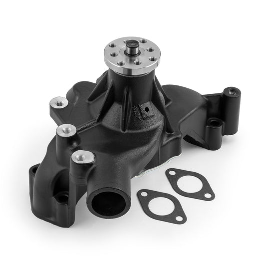 Bomba de agua larga de aluminio de alto volumen Chevy BBC 454, color negro