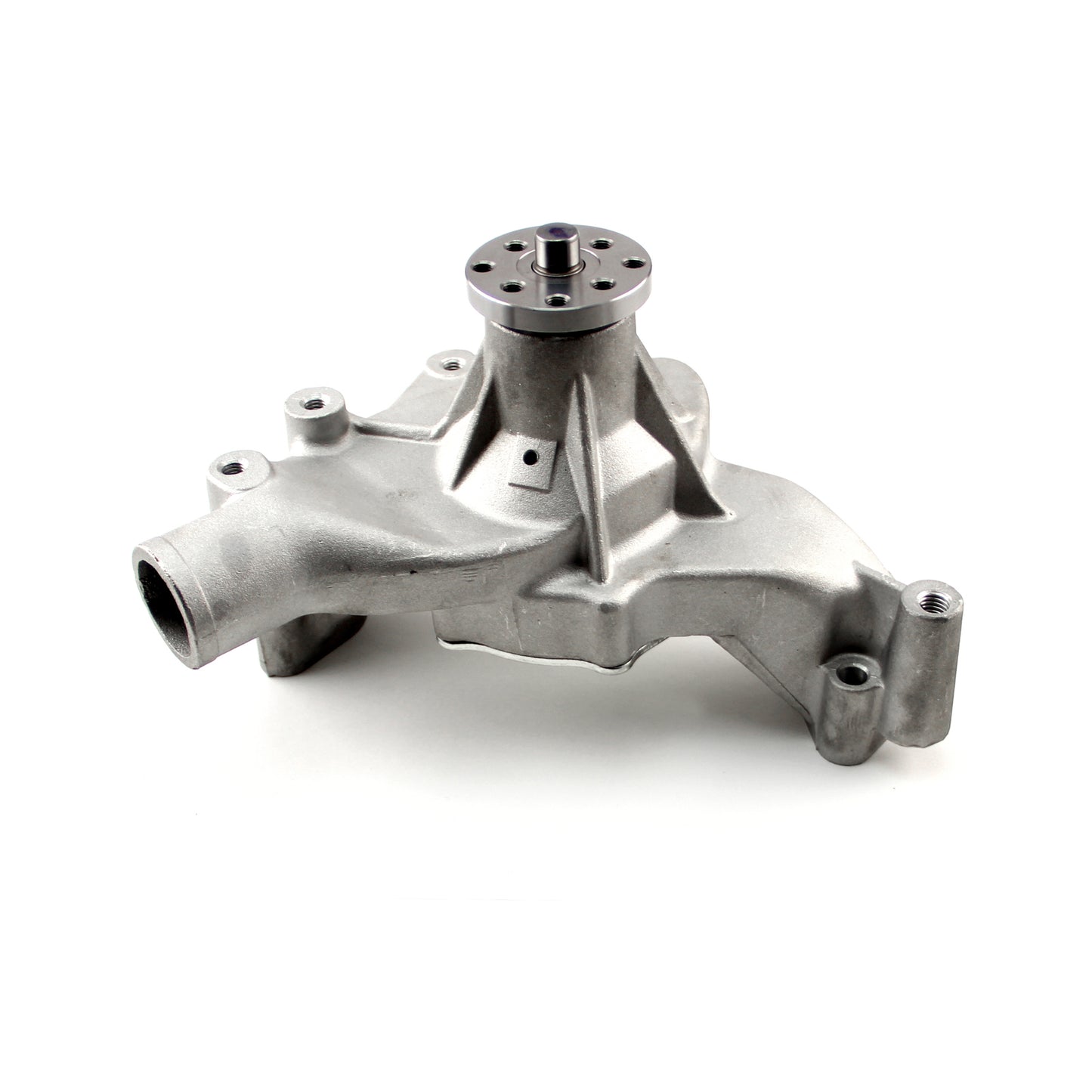 Bomba de agua larga de aluminio de alto volumen Chevy BBC 454 satinada